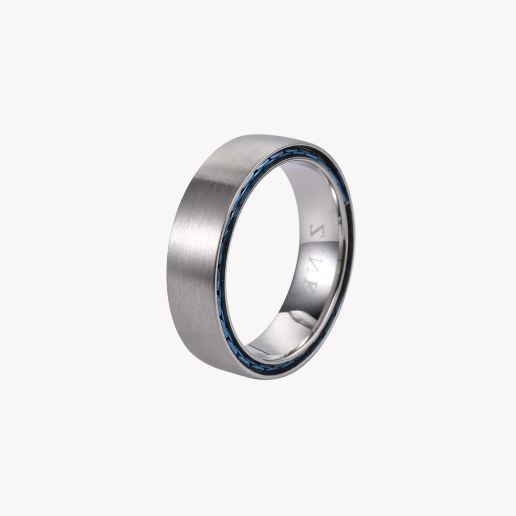 ZINK Men's Silver Stainless Steel Ring | ZJRG0354