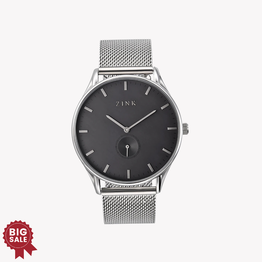 ZINK Men's Stainless Steel Watch - Silver & Black | ZK130G5MS-36