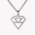 ZINK Men's Stainless Steel Necklace - Silver | ZJPD020SM-SS