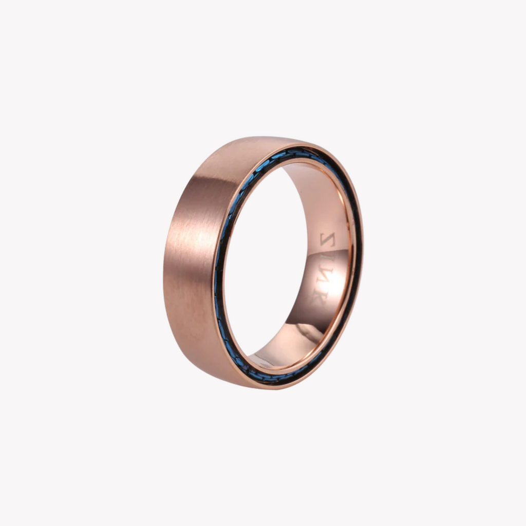 ZINK Men's Rose Gold Stainless Steel Ring | ZJRG03511