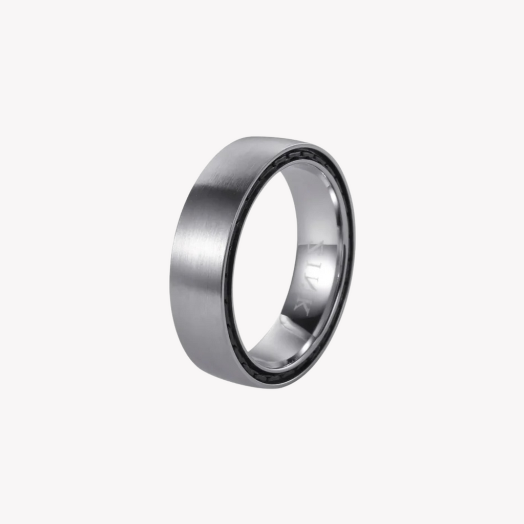 ZINK Men's Silver Stainless Steel Ring | ZJRG0353