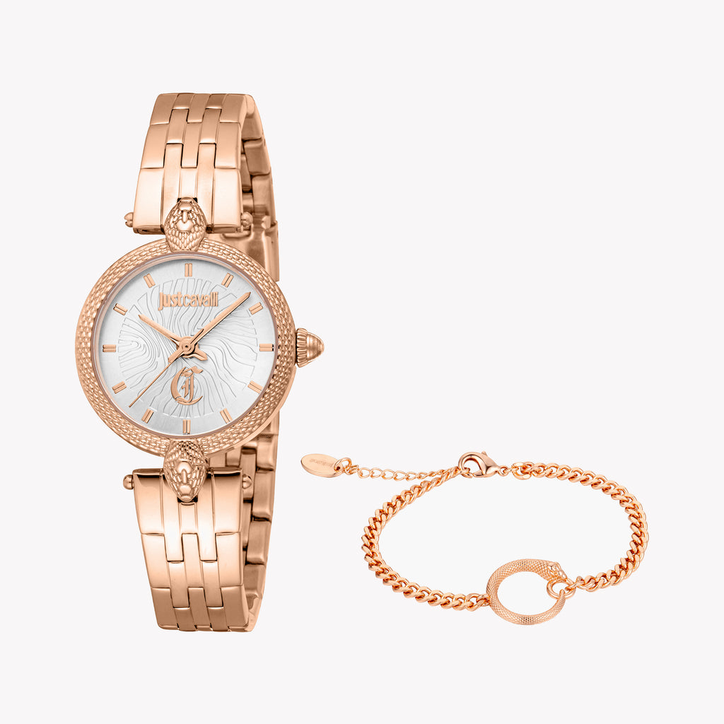 JUST CAVALLI JC1L330M0065 - ELEGANT ROSE GOLD TIMEPIECE FOR THE STYLISH WOMAN