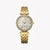 CITIZEN ER0212-50Y GOLD ELEGANCE - VERSATILE WOMEN'S WATCH WITH WHITE DIAL & STAINLESS STEEL BAND
