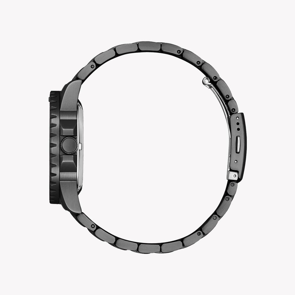 CITIZEN NJ0177-84X BLACK STEEL - STRIKING GREEN DIAL MEN'S AUTOMATIC WATCH