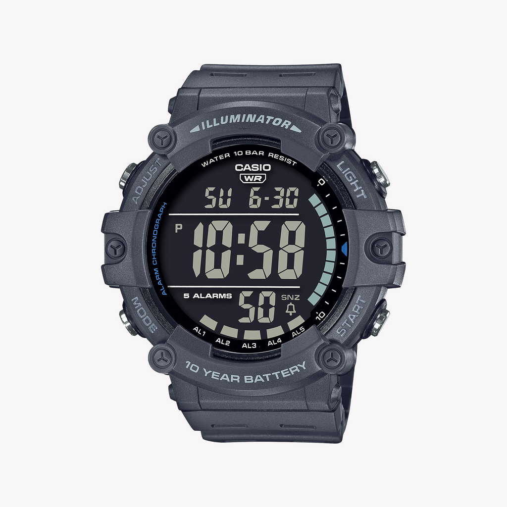 CASIO AE-1500WH-8BVDF BOLD ADVENTURE - MEN'S SPORTY RESIN WATCH WITH MULTI-FUNCTIONAL FEATURES
