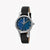 JUST CAVALLI Women's Watch with Silver Stainless Steel Case and Black Leather Band