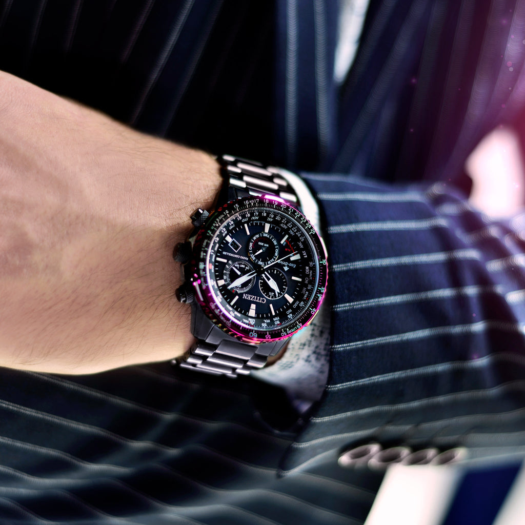 CITIZEN CB5009-55E MEN'S BLACK STAINLESS STEEL CHRONOGRAPH - UNMATCHED PERFORMANCE WATCH