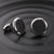 ZINK Men's Stainless Steel & Black Leather Cufflink | ZJCL002S