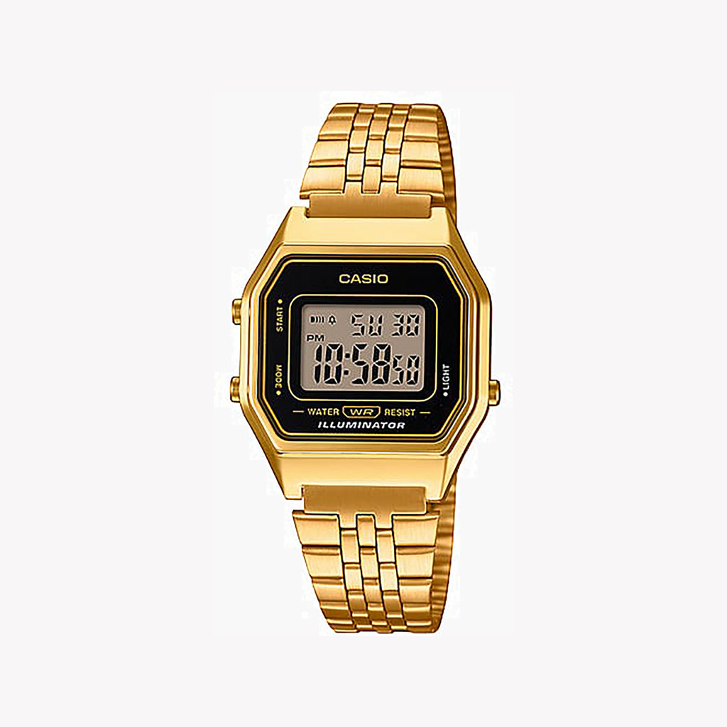 CASIO LA680WGA-1DF ELEGANT GOLDTIME - WATER-RESISTANT WOMEN'S WATCH WITH STUNNING DESIGN AND FUNCTIONALITY