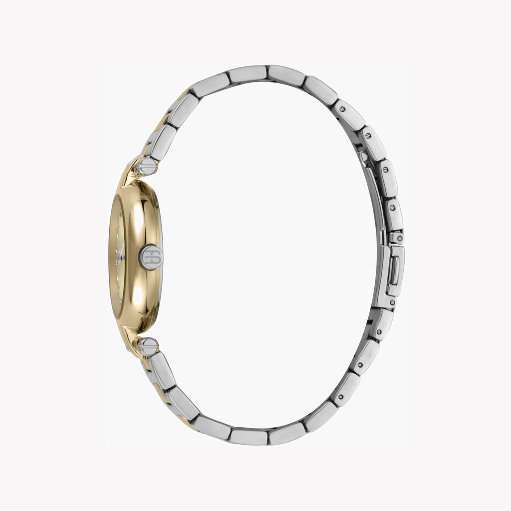 ESPRIT Women's Watch with Silver Stainless Steel Case and Silver & Gold Stainless Steel Band