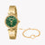 JUST CAVALLI JC1L330M0055 - BOLD GREEN DIAL GOLD WOMEN'S WATCH - DISTINCTIVE TIMEPIECE FOR EVERY OCCASION