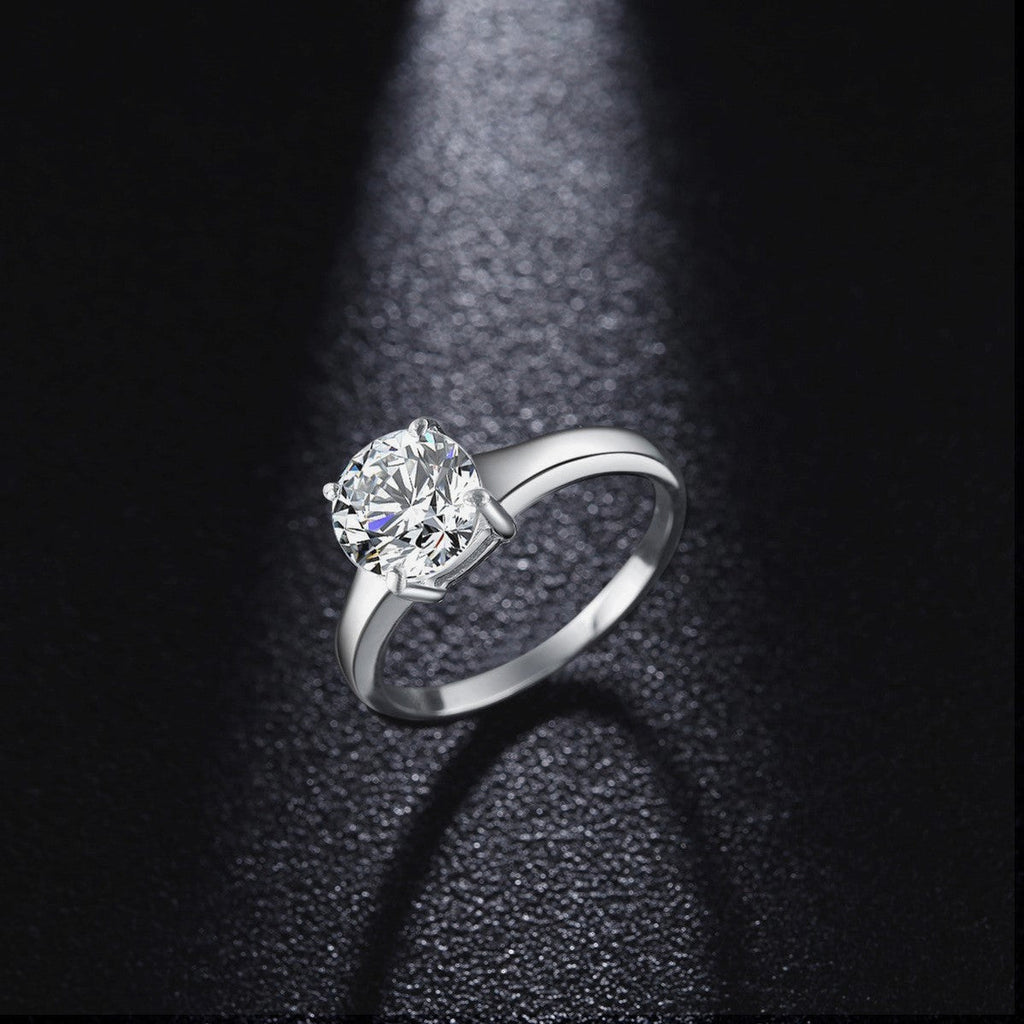 ZINK Women's Silver Stainless Steel Ring | ZFRG002SRC