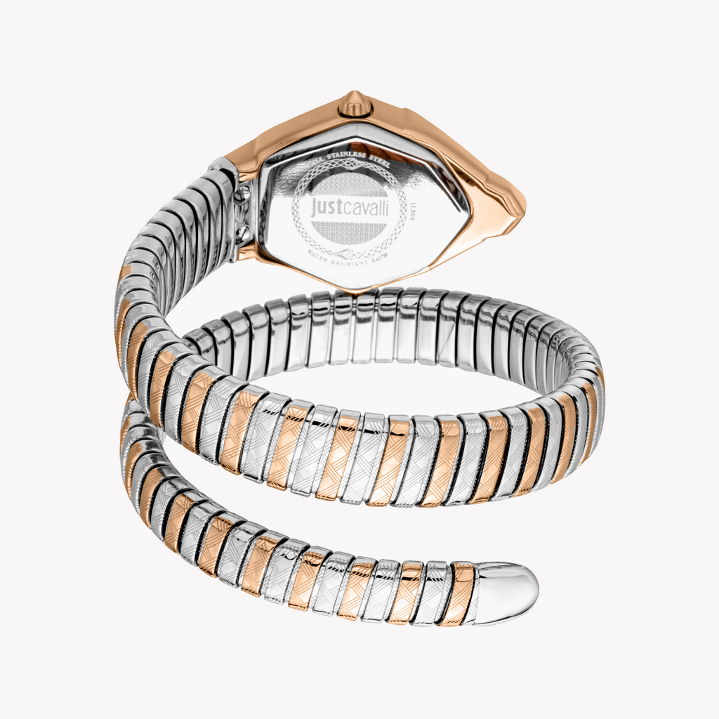 JUST CAVALLI JC1L303M0065 - CHIC ROSE GOLD STAINLESS STEEL WOMEN'S WATCH WITH TWO-TONE BAND
