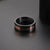 ZINK Men's Stainless Steel Black & Rose Gold Ring | ZJRG037RG