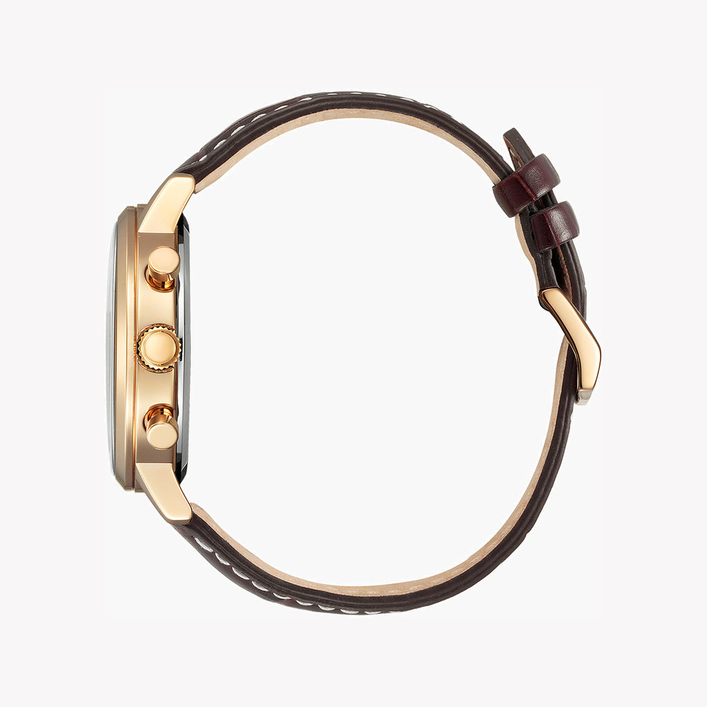 CITIZEN CA7063-12A - ELEGANT VERSATILITY - GOLD STAINLESS STEEL MEN'S WATCH with Eco-Drive Chronograph