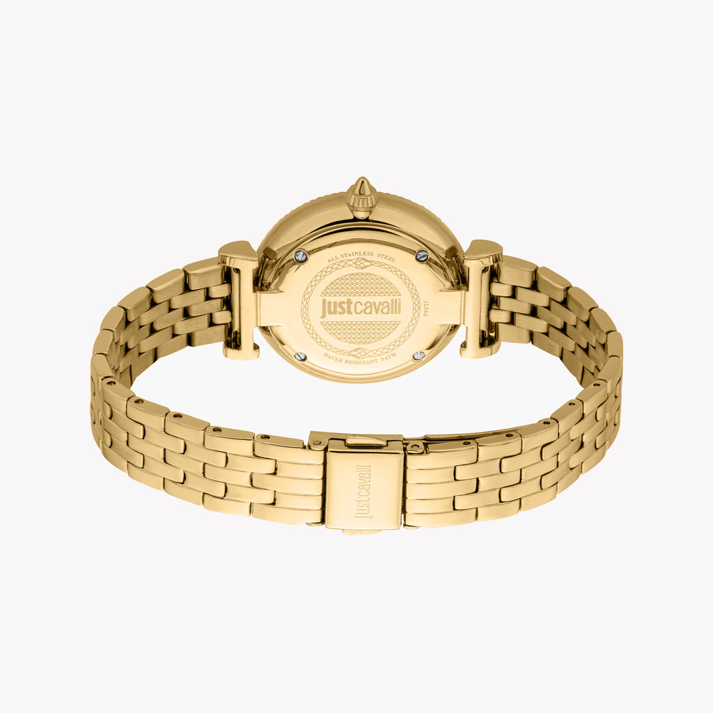 JUST CAVALLI JC1L266M0025 GOLDEN WHIMSY - STYLISH WOMEN'S WATCH WITH SILVER DIAL