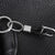 ZINK Keychain - Silver & Black - Stainless Steel & Leather | ZJKC010B