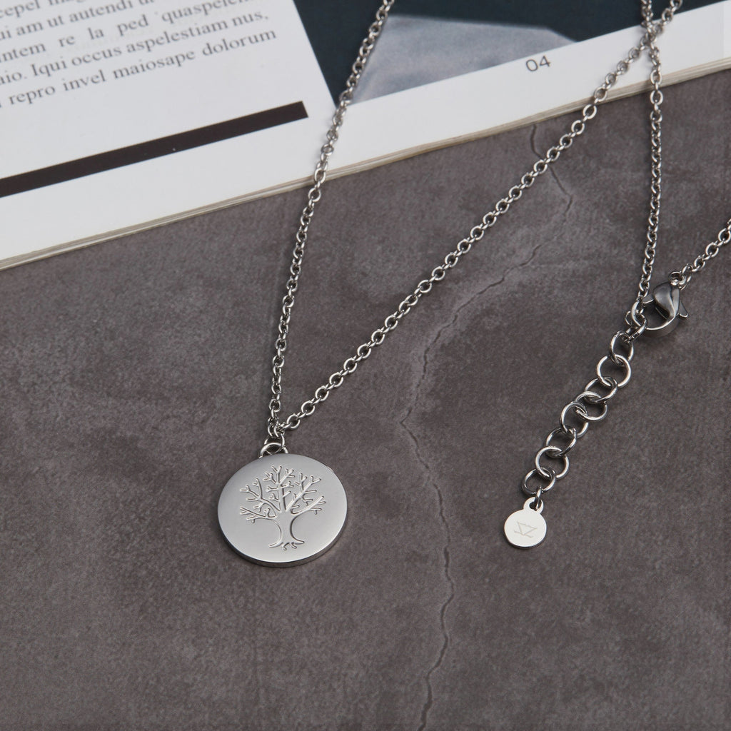 ZINK Women's Silver Stainless Steel Necklace | ZFNL008S