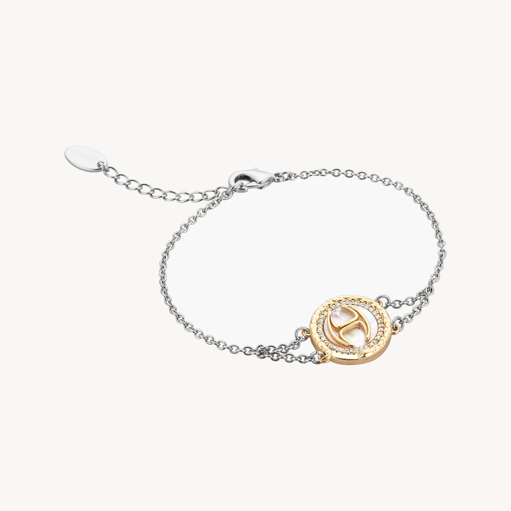 JUST CAVALLI JC1L311M0065 - ELEGANT TWO-TONE WOMEN'S WATCH WITH DARK BLUE DIAL