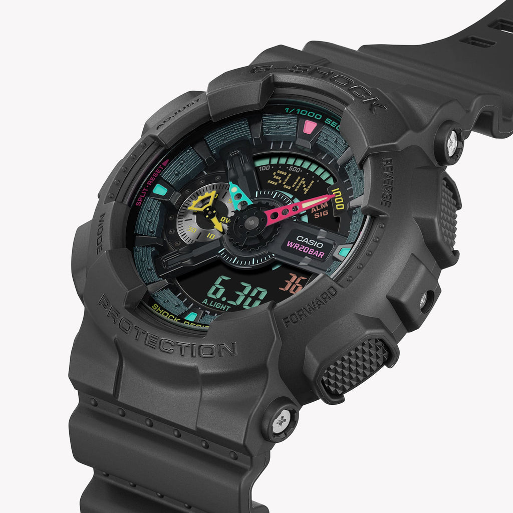 CASIO G-SHOCK GA-110MF-1ADR ADVENTURE READY - MEN'S ALL-BLACK TIMEPIECE FOR ACTIVE LIFESTYLE