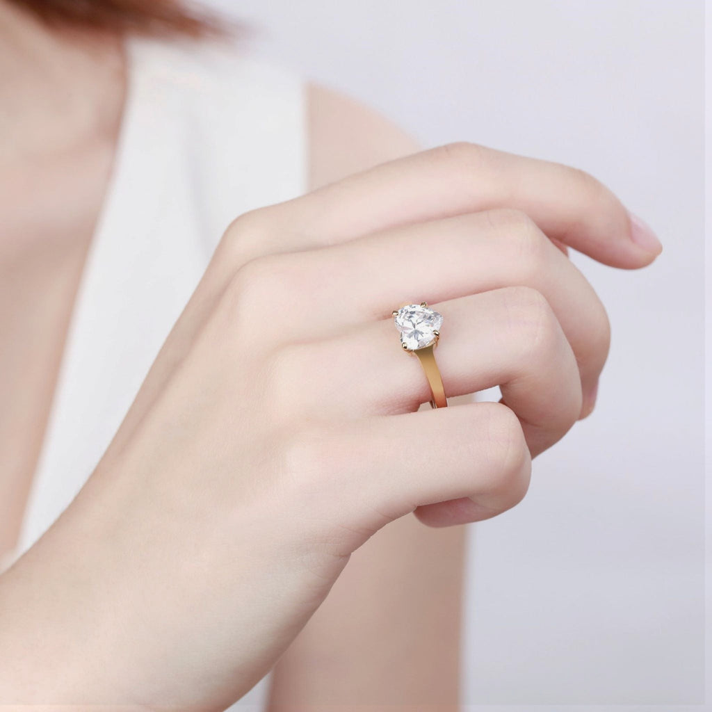 ZINK Women's Gold Stainless Steel Ring | ZFRG002GHC