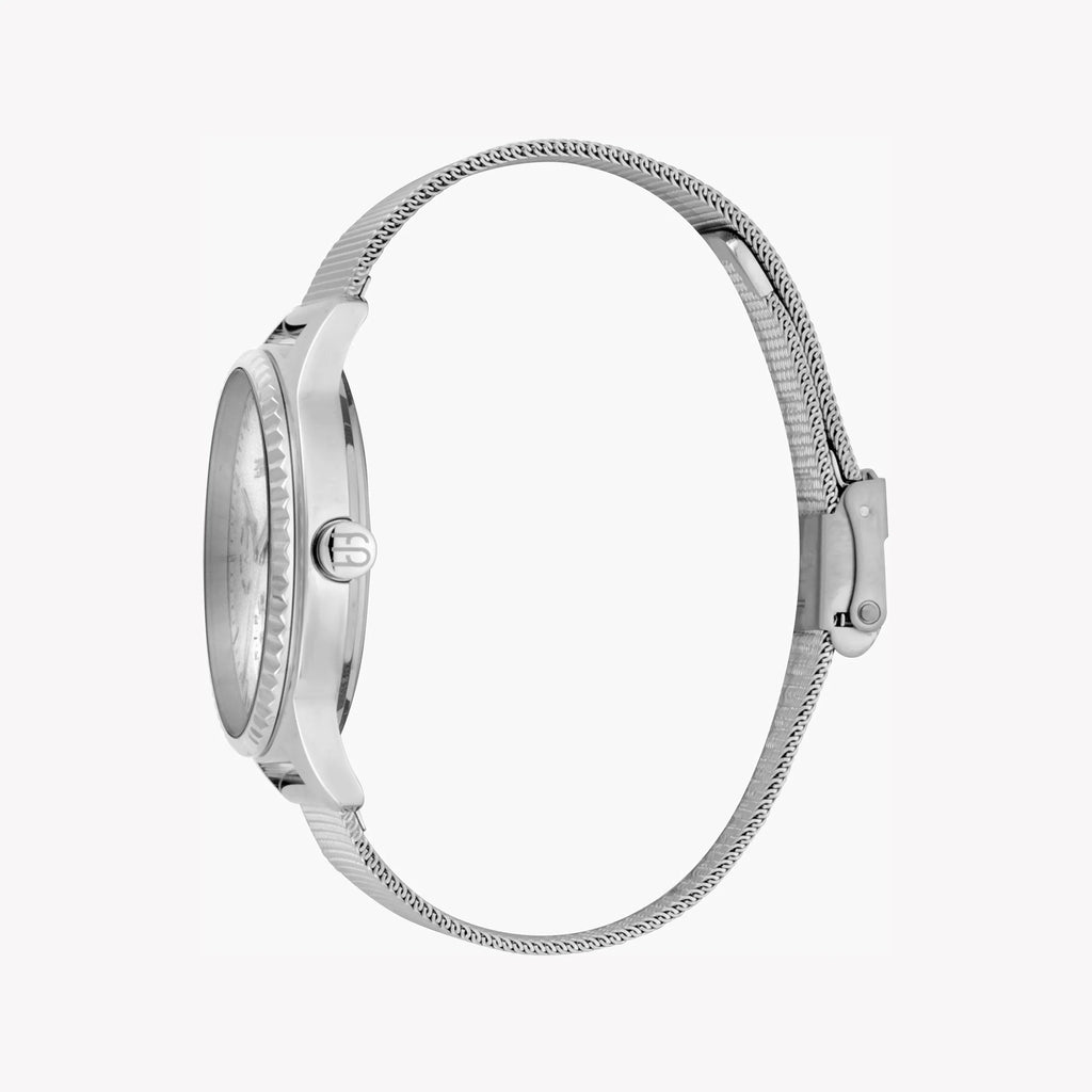 ESPRIT Women's Watch with Silver Stainless Steel Case and Silver Stainless Steel Band