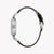 JUST CAVALLI Women's Watch with Silver Stainless Steel Case and Black Leather Band