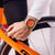 CITIZEN AW1760-81X BOLD PRECISION - DYNAMIC MEN'S WATCH with Silver Band & Vibrant Orange Dial