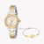 JUST CAVALLI JC1L332M0075 - ELEGANT MOTHER OF PEARL DIAL TWO-TONE STAINLESS STEEL WOMEN'S WATCH