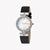 JUST CAVALLI Women's Watch with Silver Stainless Steel Case and Black Leather Band