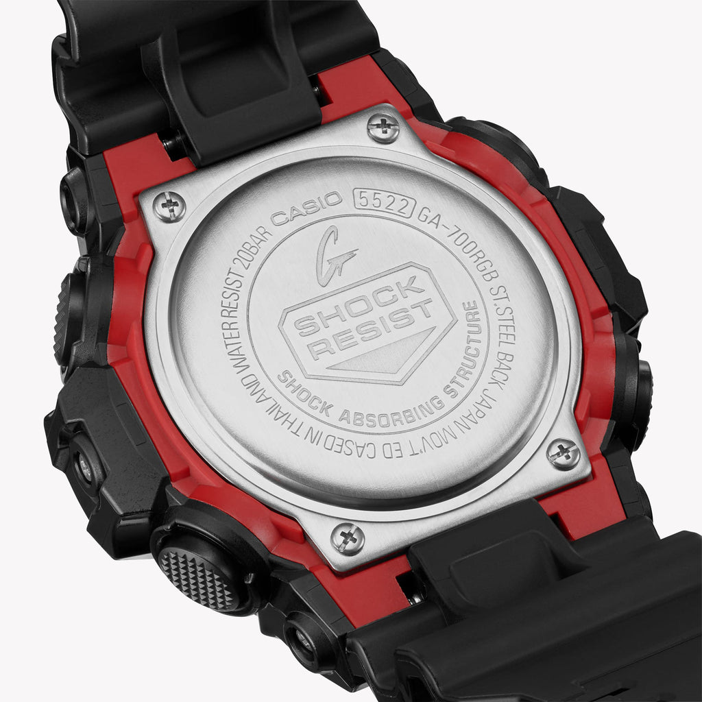CASIO G-SHOCK GA-700RGB-1ADR BOLD ADVENTURE - MEN'S STRIKING STYLE & RESILIENT FUNCTIONALITY