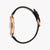 ESPRIT Women's Watch with Rose Gold Stainless Steel Case and Black Leather Band
