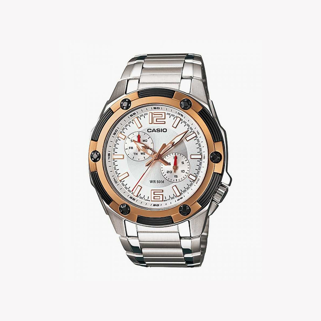 CASIO MTP-1326D-7A CLASSIC ELEGANCE - STYLISH MEN'S WATCH WITH STAINLESS STEEL BAND & WATER RESISTANCE