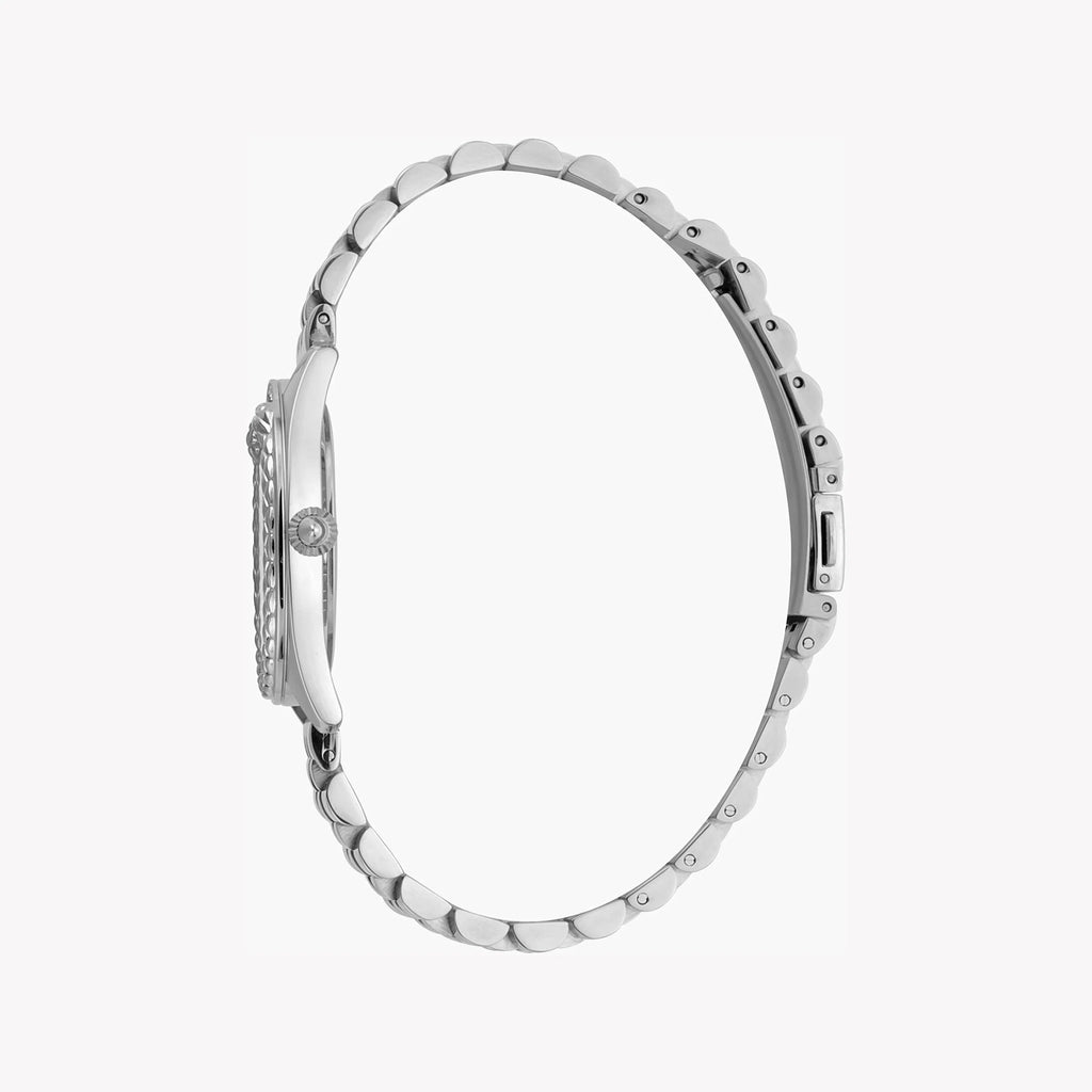 JUST CAVALLI Women's Watch with Silver Stainless Steel Case and Silver Stainless Steel Band