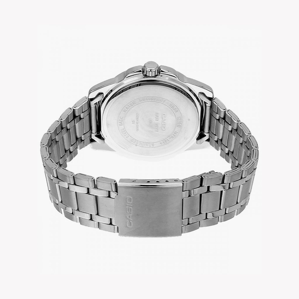 CASIO LTP-1314D-1AVDF - ELEGANT ADVENTURE UNISEX WATCH with silver stainless steel band and bold black dial