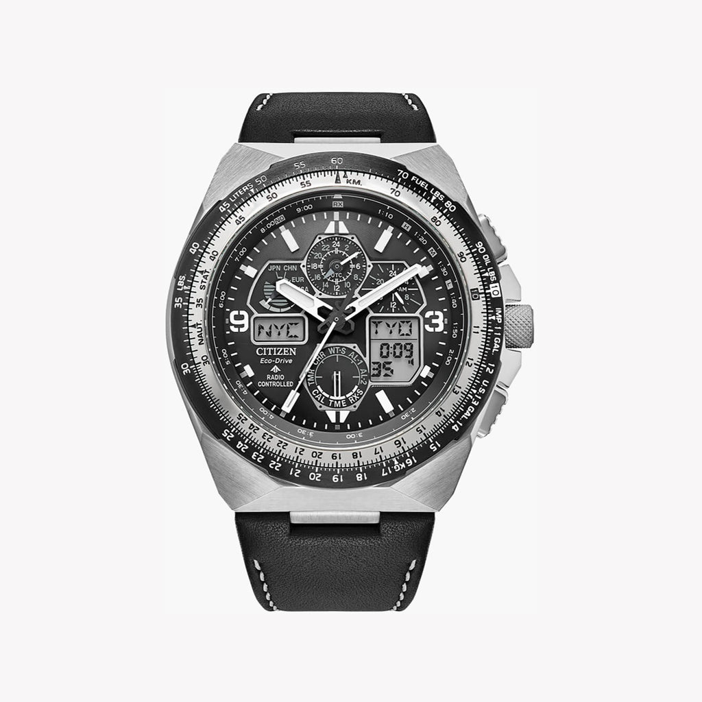 CITIZEN JY8149-05E: MASTER YOUR TIME - STYLISH MEN’S WATCH WITH LEATHER BAND & 20 ATM WATER RESISTANCE