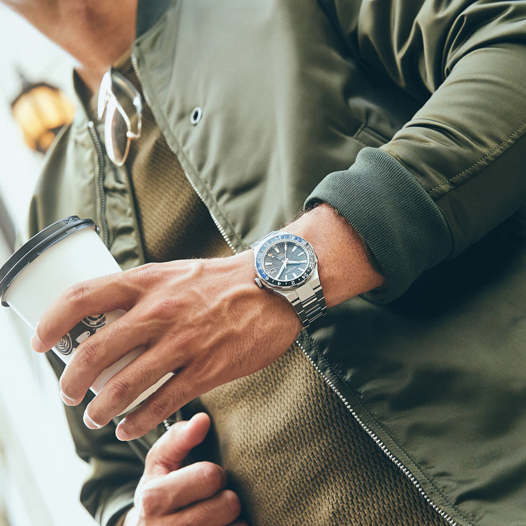 CITIZEN NB6031-56E DYNAMIC PRECISION - STYLISH AUTOMATIC MEN'S WATCH with GMT & LUMINOUS HANDS