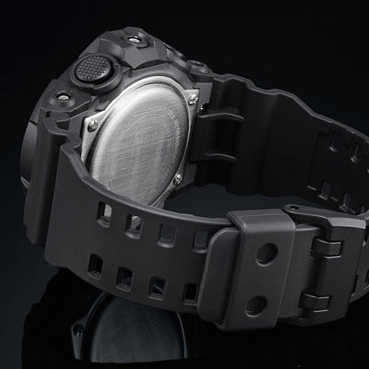 CASIO G-SHOCK GA-700-1B - BOLD BLACK ADVENTURER MEN'S WATCH with LED Light & 200m Water Resistance