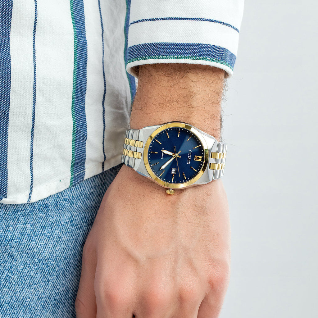 CITIZEN BM7334-66L - ELEGANT TIMEPIECE FOR MODERN MEN - STUNNING SILVER & GOLD DESIGN