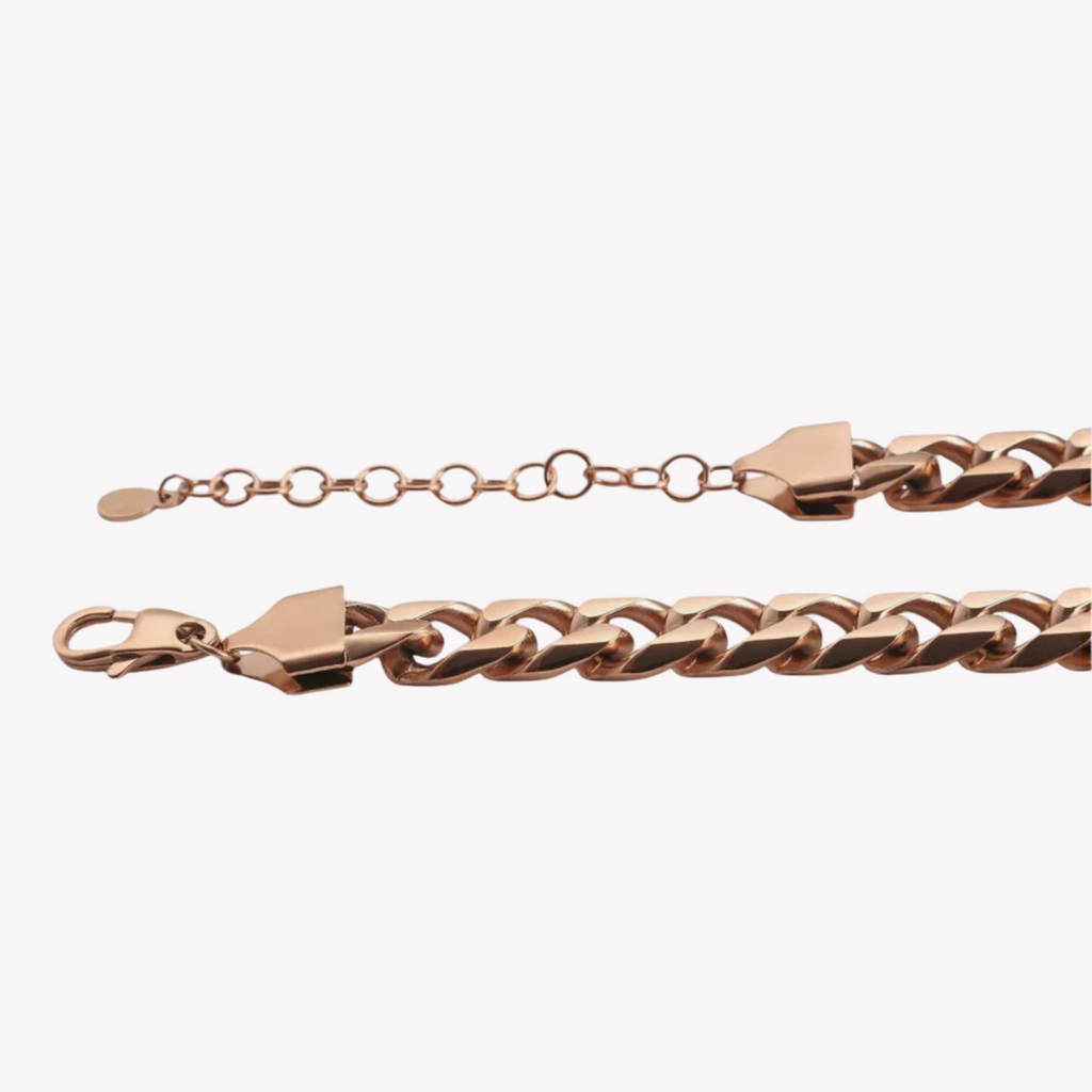 ZINK Women's Rose Gold Stainless Steel Necklace | ZFNL009RG