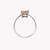 ZINK Women's Silver Stainless Steel Ring | ZFRG002SHCH
