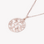 ZINK Women's Rose Gold Stainless Steel Necklace | ZFNL003RG