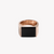 ZINK Men's Rose Gold & Black Stainless Steel Ring | ZJRG039RG