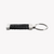 ZINK Keychain - Silver & Black - Stainless Steel & Leather | ZJKC008B