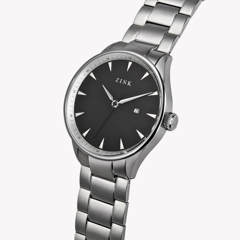 ZINK Men's Stainless Steel Black Watch | ZK127G1SS-26