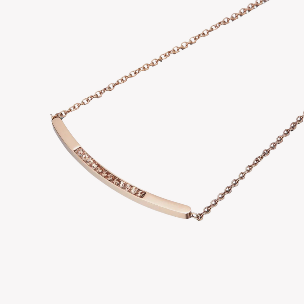 ZINK Women's Rose Gold Stainless Steel Necklace | ZFNL001RGS