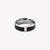 ZINK Men's Silver & Black Stainless Steel Ring | ZJRG015SPS