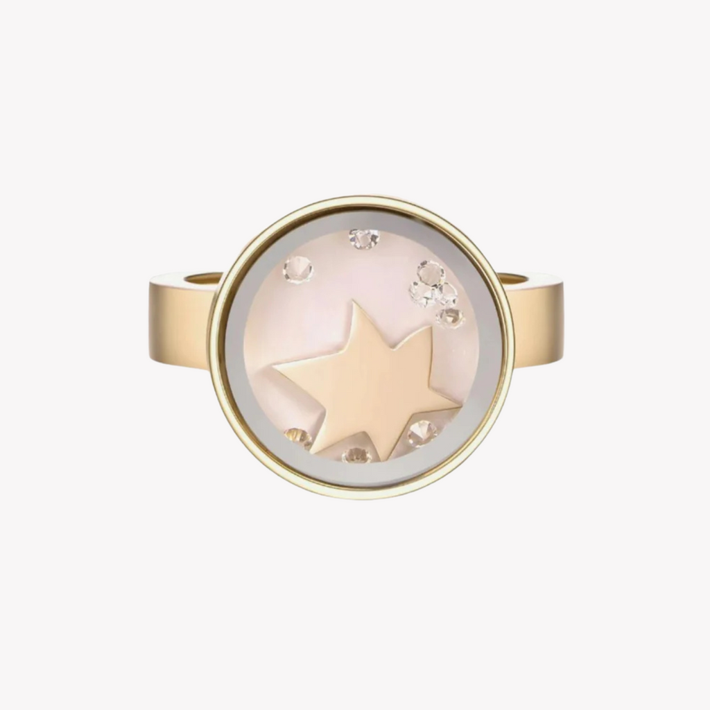 ZINK Women's Gold Stainless Steel Ring | ZFRG001GS