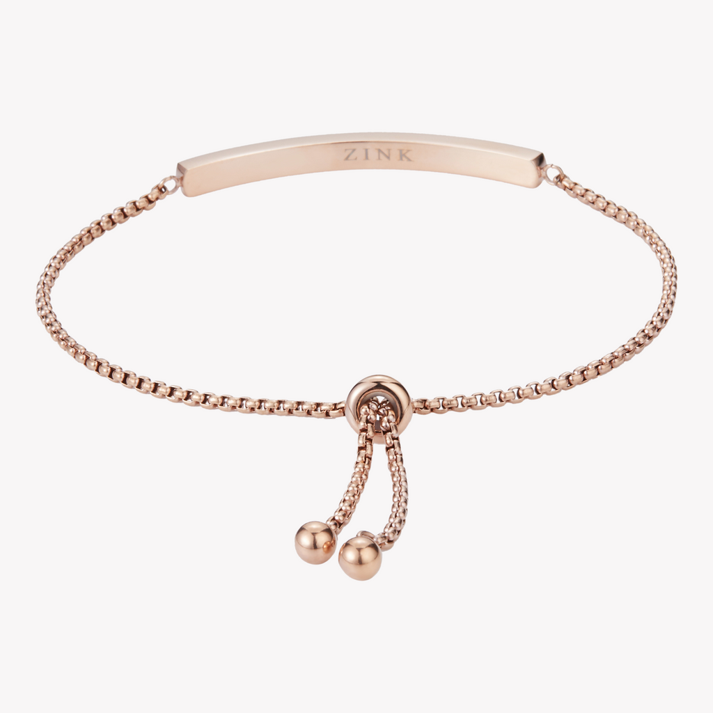ZINK Women's Rose Gold Stainless Steel Bracelet | ZFBR004RG