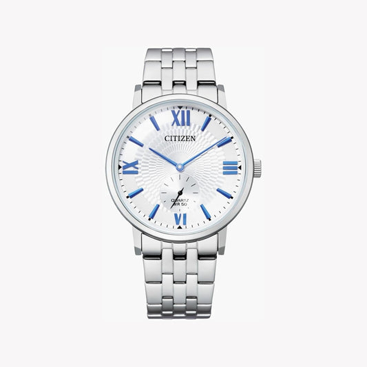 CITIZEN BE9170-72A - ELEGANT SILVER TIMEPIECE - MEN'S QUARTZ WATCH WITH 5 ATM WATER RESISTANCE